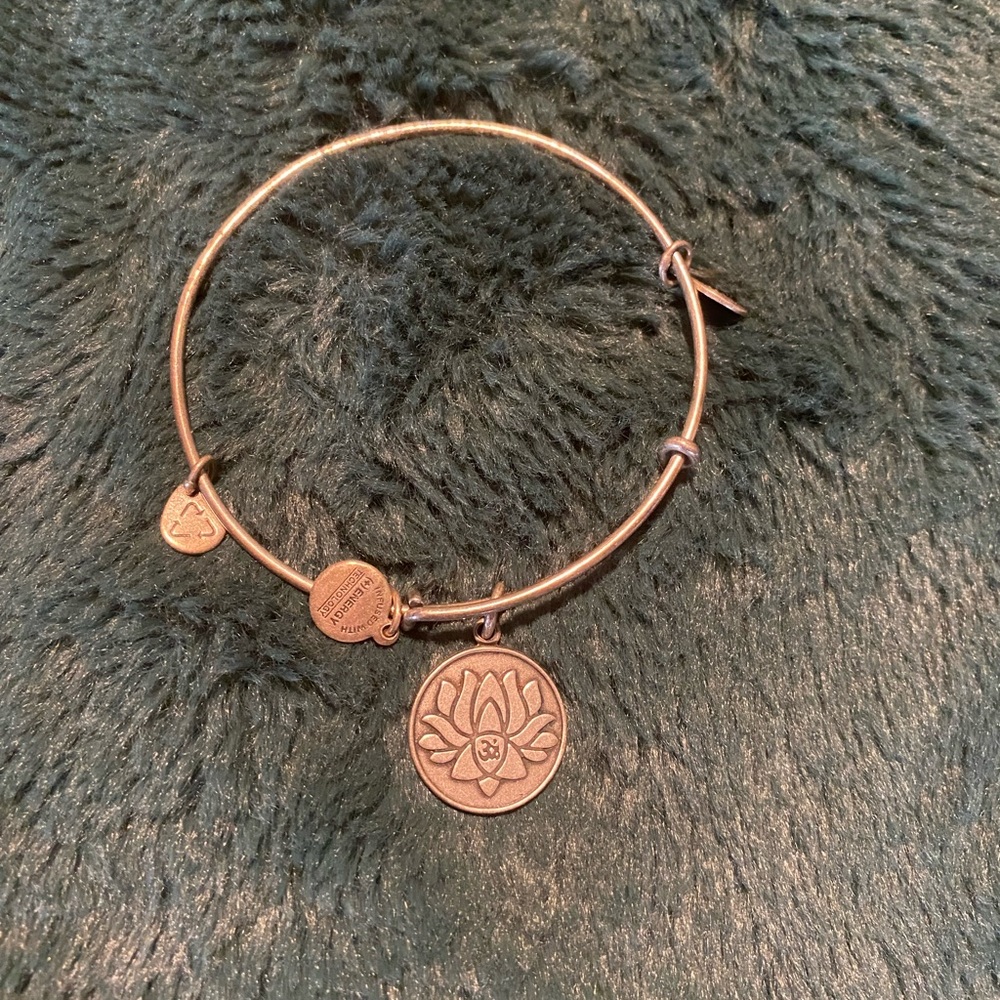 Alex and Ani Silver Lotus Bracelet